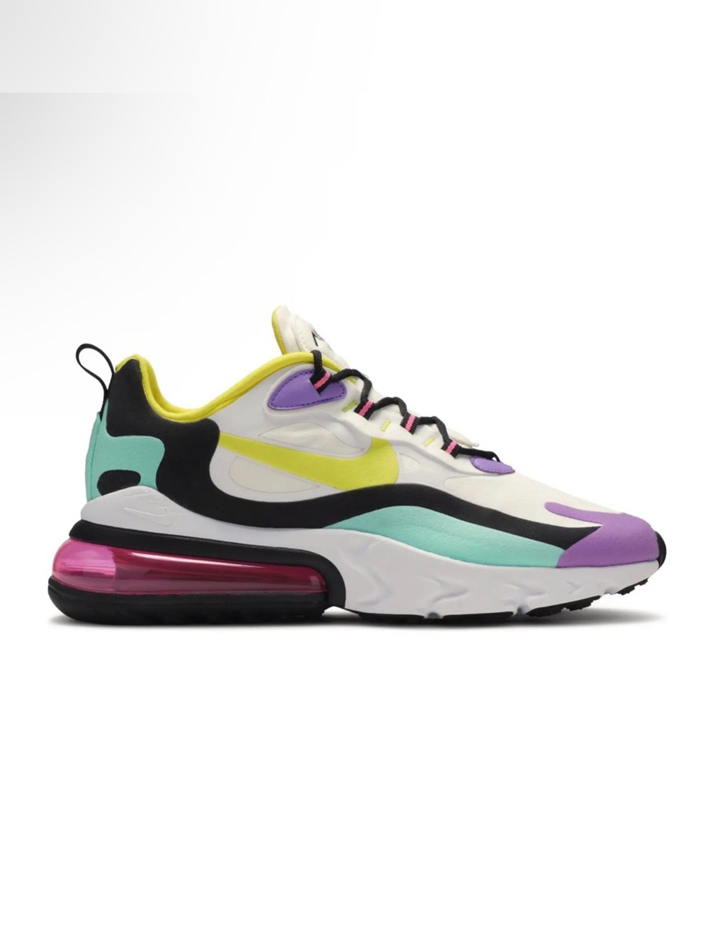 Nike Mens Air Max 270 React AO4971-101 Multicolor Lace-Up Sneaker Size 9